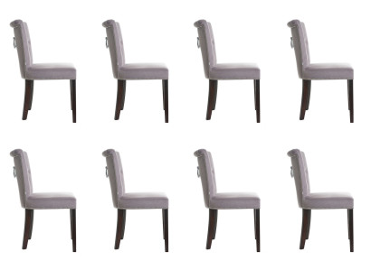 8x Polster Sitz Stühle Stuhl Seht Garnitur Sessel Lounge Club Set